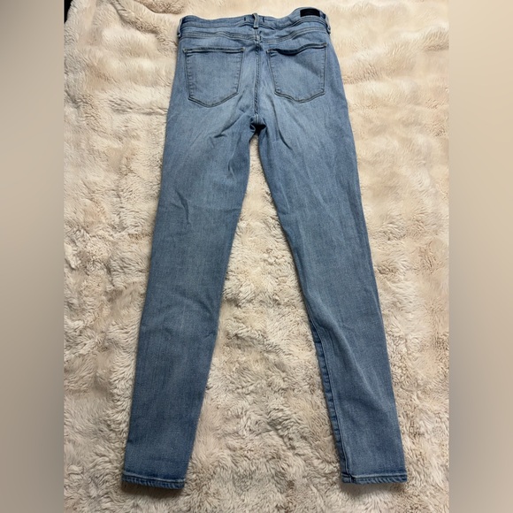Abercrombie & Fitch Women's Sky Blue High Rise Super Skinny Jeans Size 28 - Picture 4 of 6